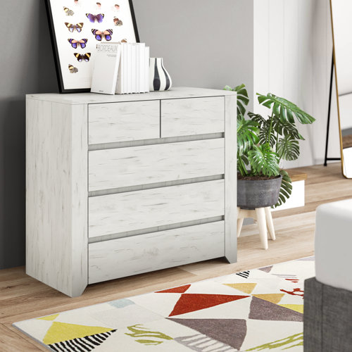 Latitude Run Marcel 5 Drawer Chest of Drawers & Reviews Wayfair.co.uk